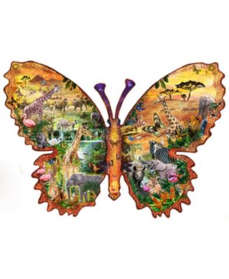 African Butterfly 1000 piece Jigsaw Puzzle for Adults Special Shape