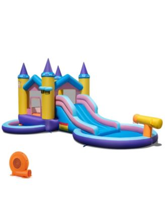 Kids Outdoor Wooden Mud Kitchen Playset with Sink and Cooking Accessories