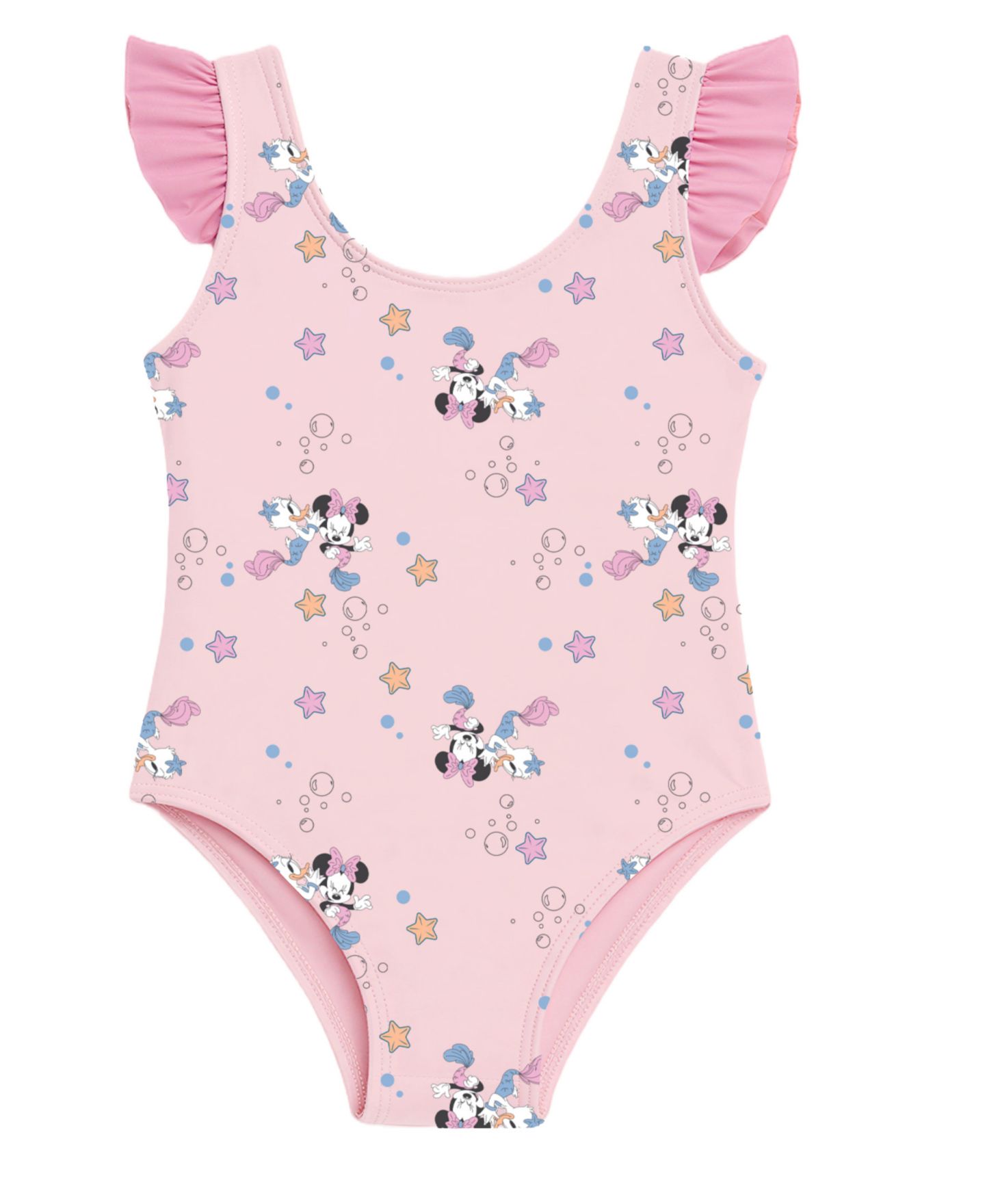Детский комплект Disney Minnie для девочки: накидка, купальник и панама, цвет: Розовый — фото 5