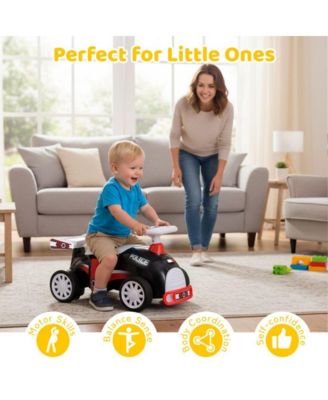 Kids Ride On Push Car with Music Storage Seat and Easy Maneuvering Wheels