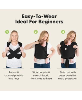 D-Lite Baby Wrap Carrier, Adjustable Baby Carrier, Baby Sling, Newborn, Infant, Toddler 7-44lbs