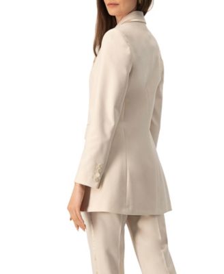 Women's Tailored Blazer With Satin Lapel