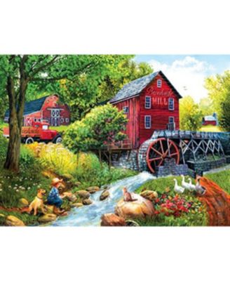 Playing Hookey at the Mill 1000 piece Jigsaw Puzzle for Adults