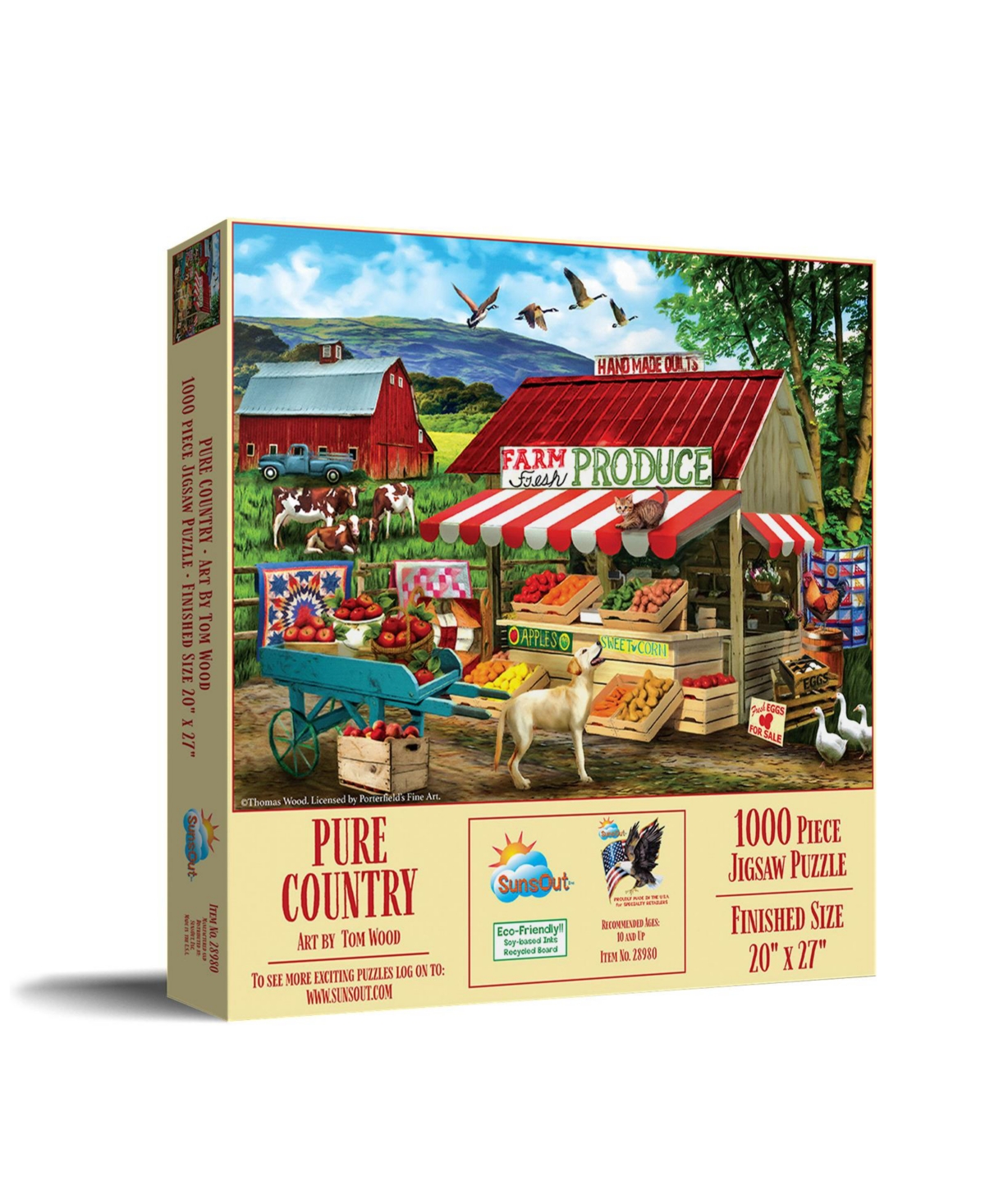 SunsOut Pure Country 1000 piece Jigsaw Puzzle for Adults