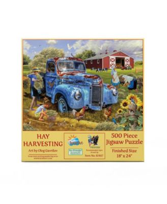 Hay Harvestng 500 piece Jigsaw Puzzle for Adults
