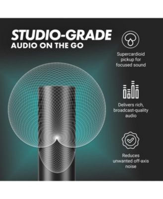 VXR10-AI Shotgun Microphone with AI Noise Cancellation for Cameras, Smartphones, Computers