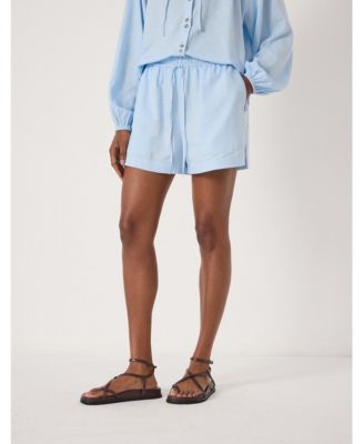 Women's Ernie Gathered Linen Beach Short