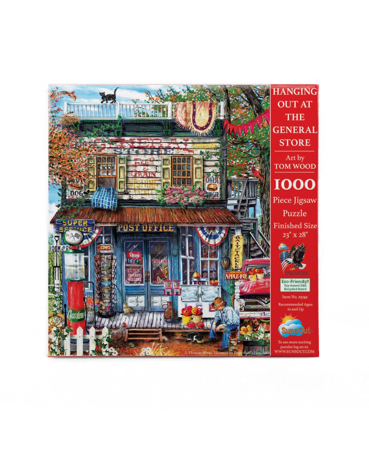 SunsOut Hanging Out at the General Store 1000 piece Jigsaw Puzzle for Adults