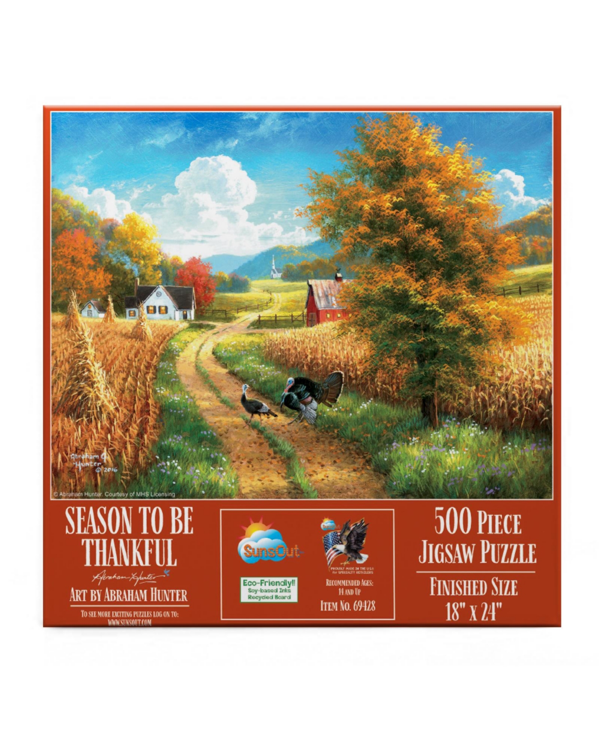 SunsOut A Season to be Thankful 500 piece Jigsaw Puzzle