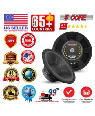 Car Subwoofer 2Pc 10" 3000W Pro Audio Deep Bass Component Sub Woofer 4Ohm Replacement Speaker