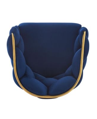 Set of 2 Modern Counter Stools, 28", Dark Blue with Iron Frame and Soft Cushion