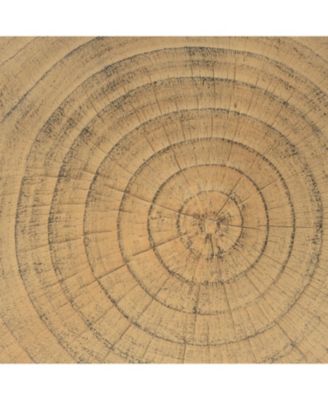 Hollow Side Table, Wood-like texture, Natural Color