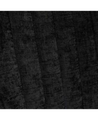 Chenille Dining Chairs Set of 2 Black