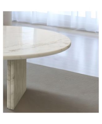 White Marble Coffee Table - Small 27.6