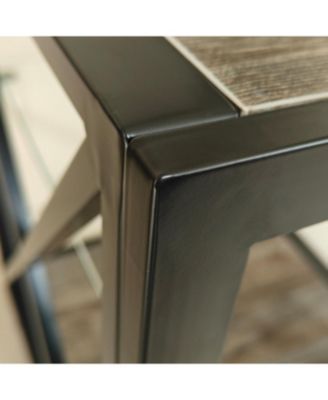 Modern End Table Nightstand - Glass & Wood