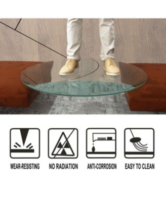 32" Round Tempered Glass Table Top - 1/2" Thick