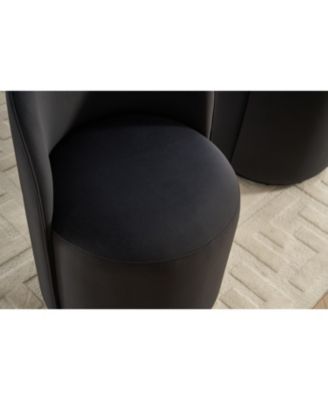 Upholstered Swivel Barrel Dining/Accent Chair
