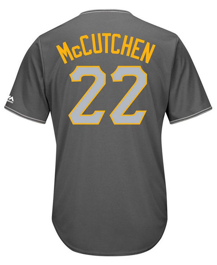 Majestic Men's Andrew McCutchen Pittsburgh Pirates Platinum Cool Base Jersey  - Macy's