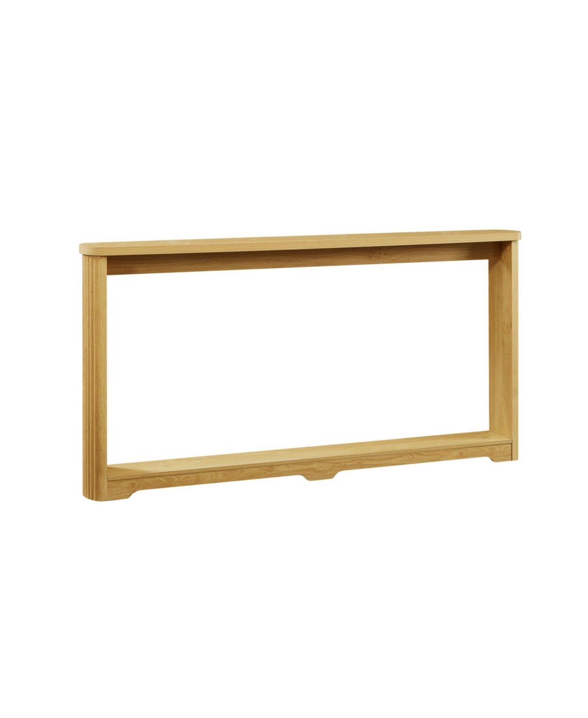 Streamdale Furniture + 70" + Wood + Corrugated Design + Console Table