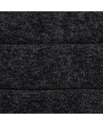 Modern Upholstered Accent Chair, Chenille, Black