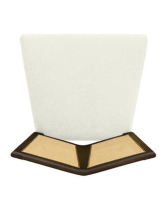 Streamdale Rattan Dining Chair Without Arm(dark brown+beige) Set of 2