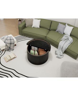 Modern Round Coffee Table Accent Table