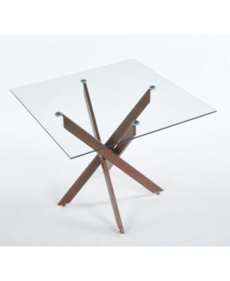 Modern Glass Top Dining Table
