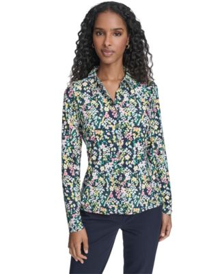 Women's Floral Long-Sleeve Shirt