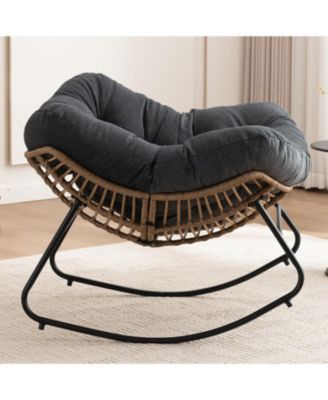 Chenille Rocking Accent Chair