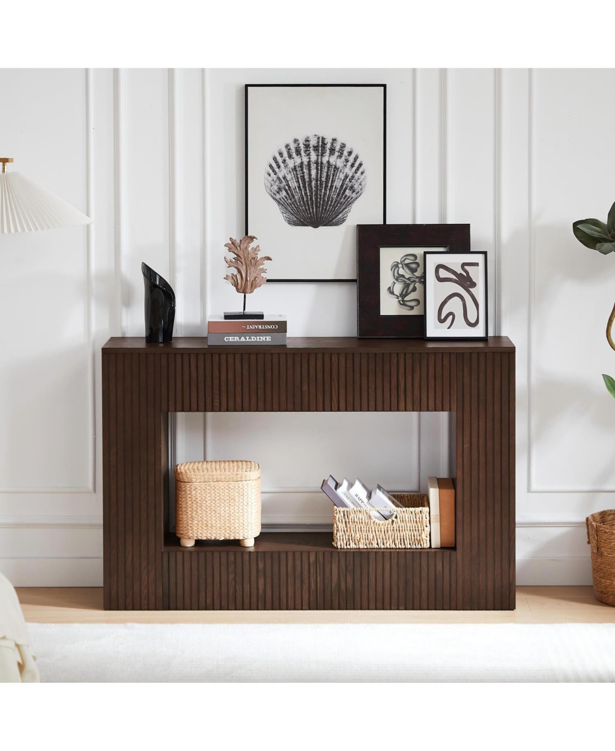 Streamdale 55" Modern Slatted Console/Entryway Table