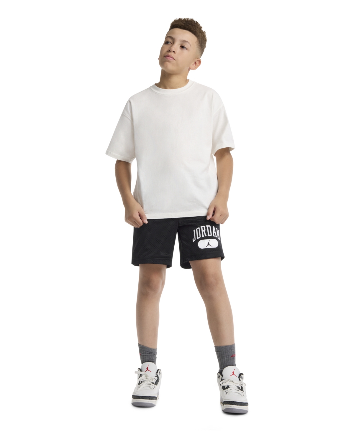 Jordan Big Boys Mesh Logo Shorts