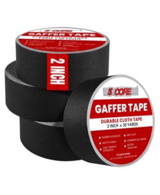 Gaffers Tape 2" 30 Yards 4Pcs No Residue Water Resistant Matte Heavy Duty