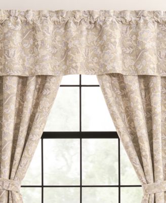 Hannah Floral Tailored Window Valance, 80" x 17"
