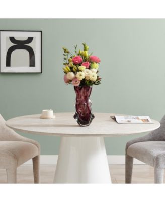 Sylvan Nodular Glass Grape Purple Tabletop Vase