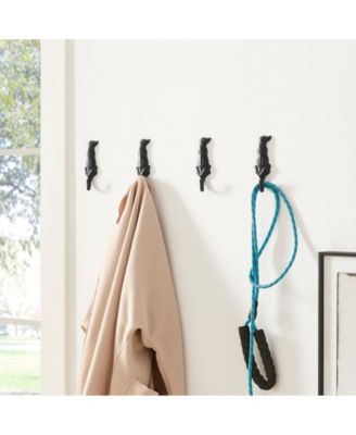 4 Piece Dog Wagging Tail Decorative Wall Hook Set