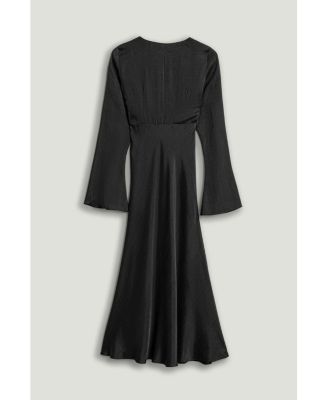 Women's Crystal Button Detailed Maxi Dress