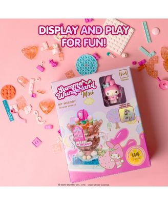 Sanrio Hello Kitty and Friends  Summer Wunderland Mini  Cute Water Theme Park Building Block Set Fan Gift, Party Favor, Collectible Toy
