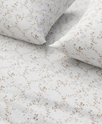 Ultra-Soft Turkish Cotton Flannel Winter Floral Print Sheet Set