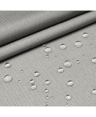 Slub Texture Shower Curtain with Snap-In Liner, and Sheer Window, 71"X74"