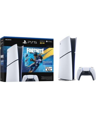 Sony PlayStation 5 Digital Edition Slim Console Fortnite Flowering Chaos Bundle – White