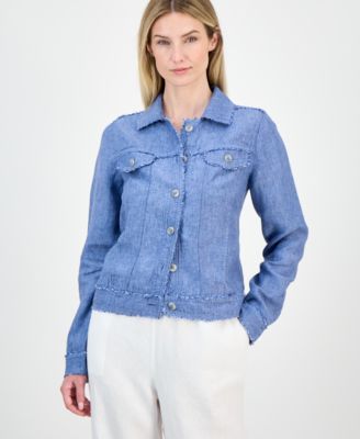 Women's 100% Linen Jacket, Created for Macy's
