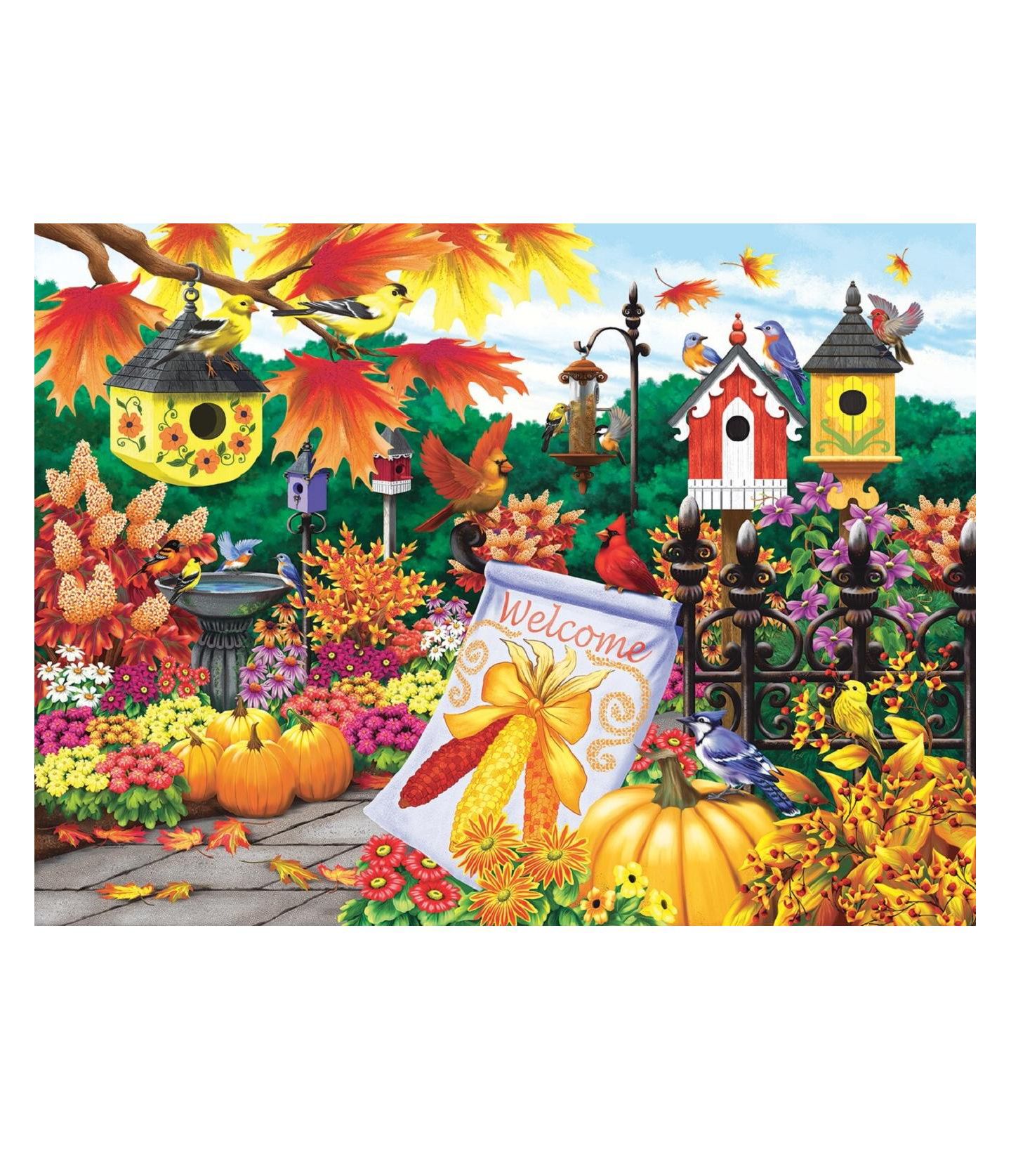 Детский пазл SunsOut Welcome Autumn 300-Piece Jigsaw Puzzle, Ages 15+ — фото 3