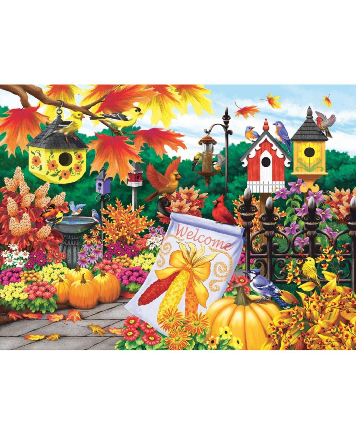 SunsOut Welcome Autumn 300 piece Jigsaw Puzzle for Adults