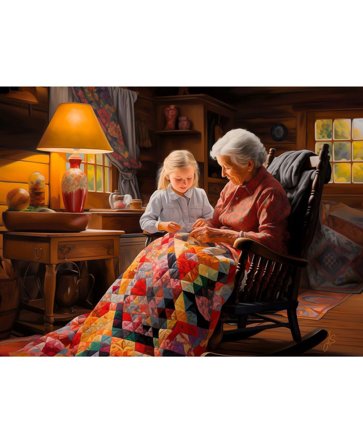 SunsOut Grandmother's Love 1000 piece Jigsaw Puzzle for Adults Mothers Day