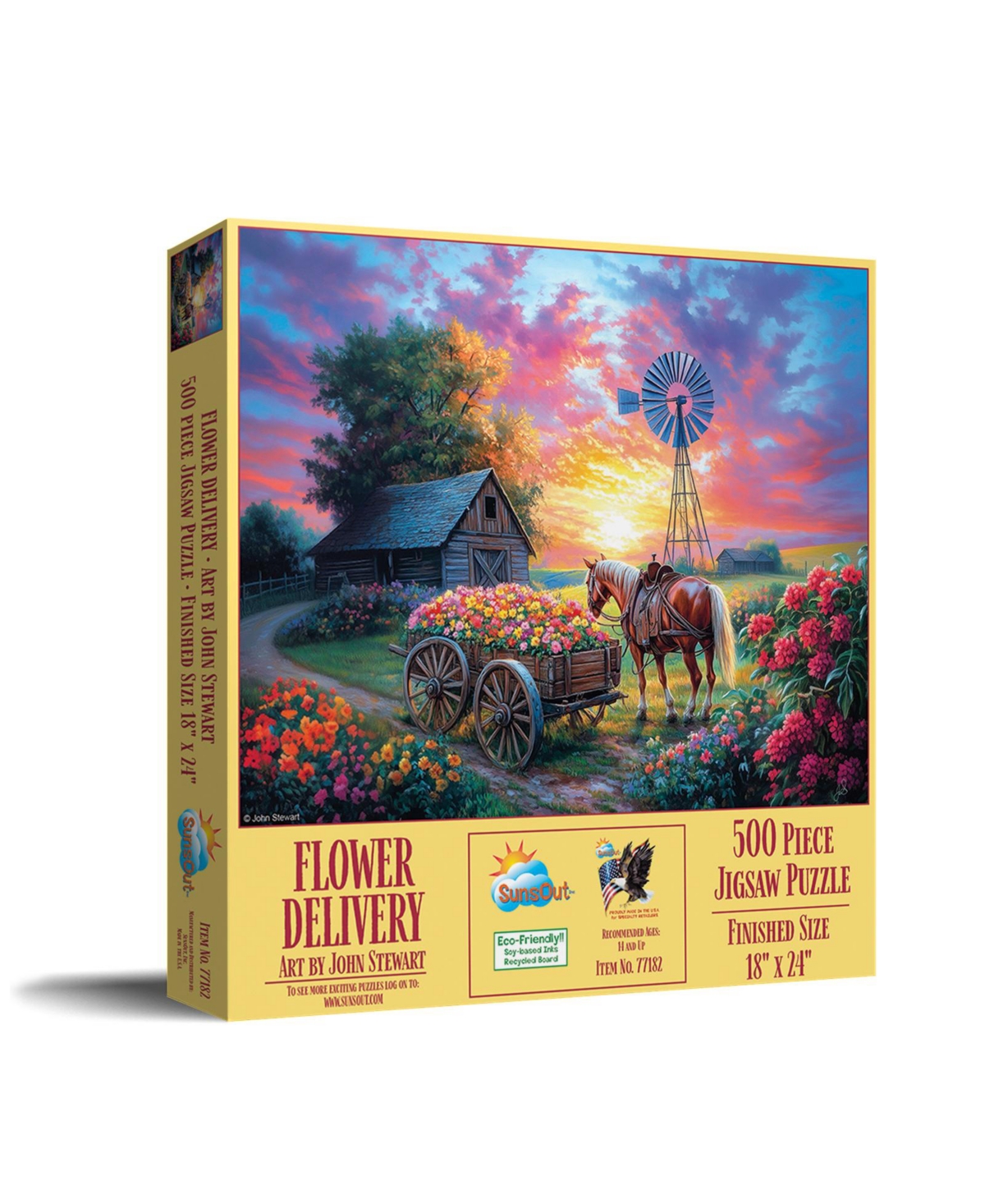 SunsOut Flower Delivery 500 piece Jigsaw Puzzle for Adults