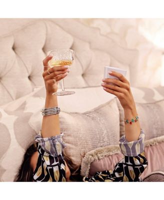 18k Gold Vermeil and Red Heart Bracelet