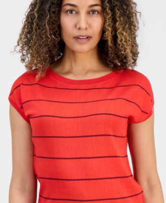 Petite Cap-Sleeve Sweater