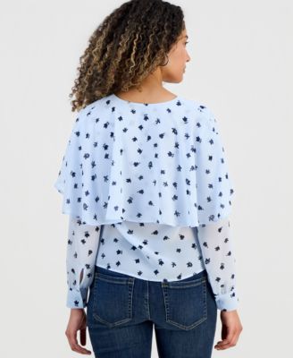 Petite Capelet Blouse