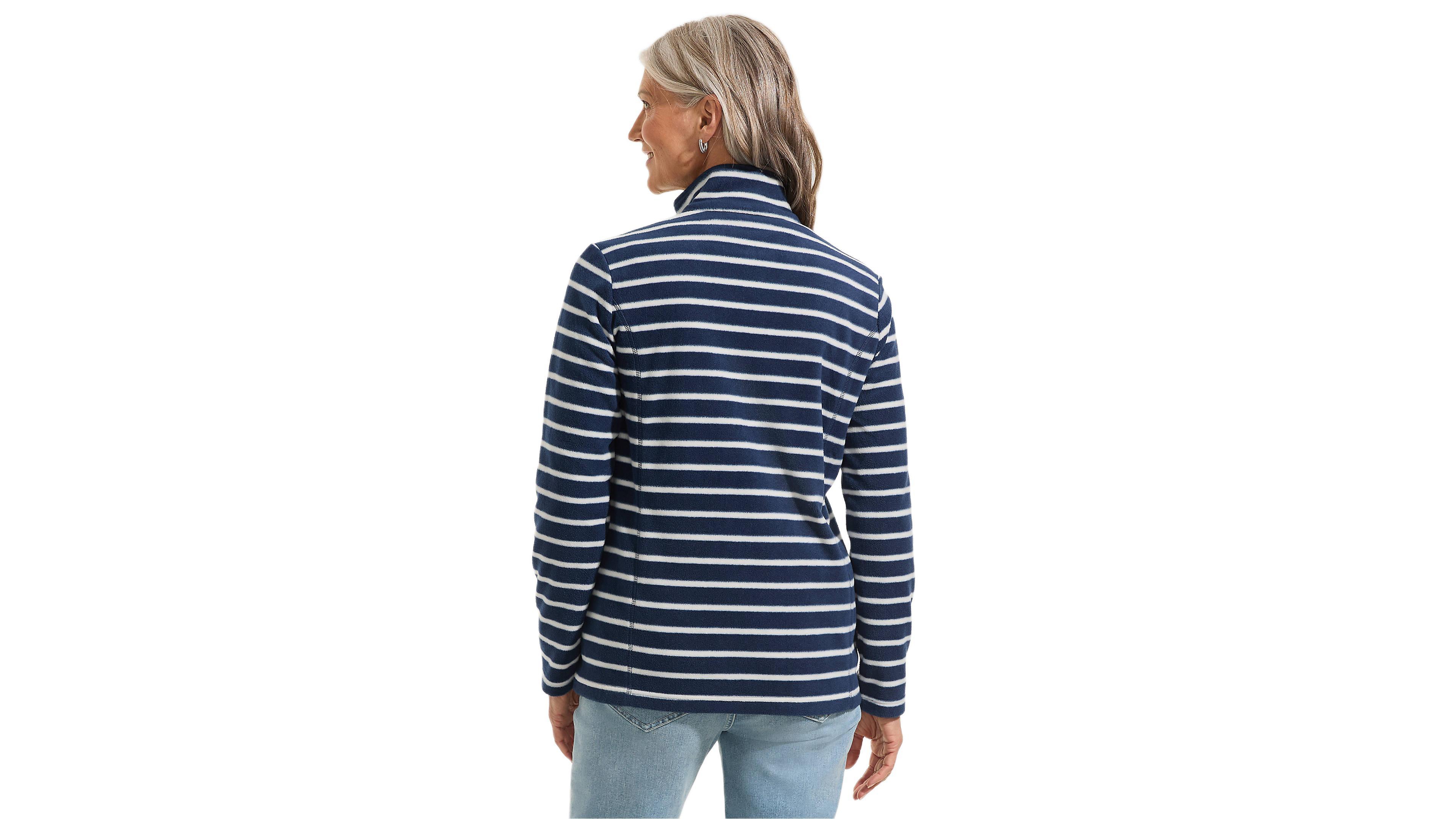 Lands' End Women's Anyweather Fleece Full Zip Print Jacket
