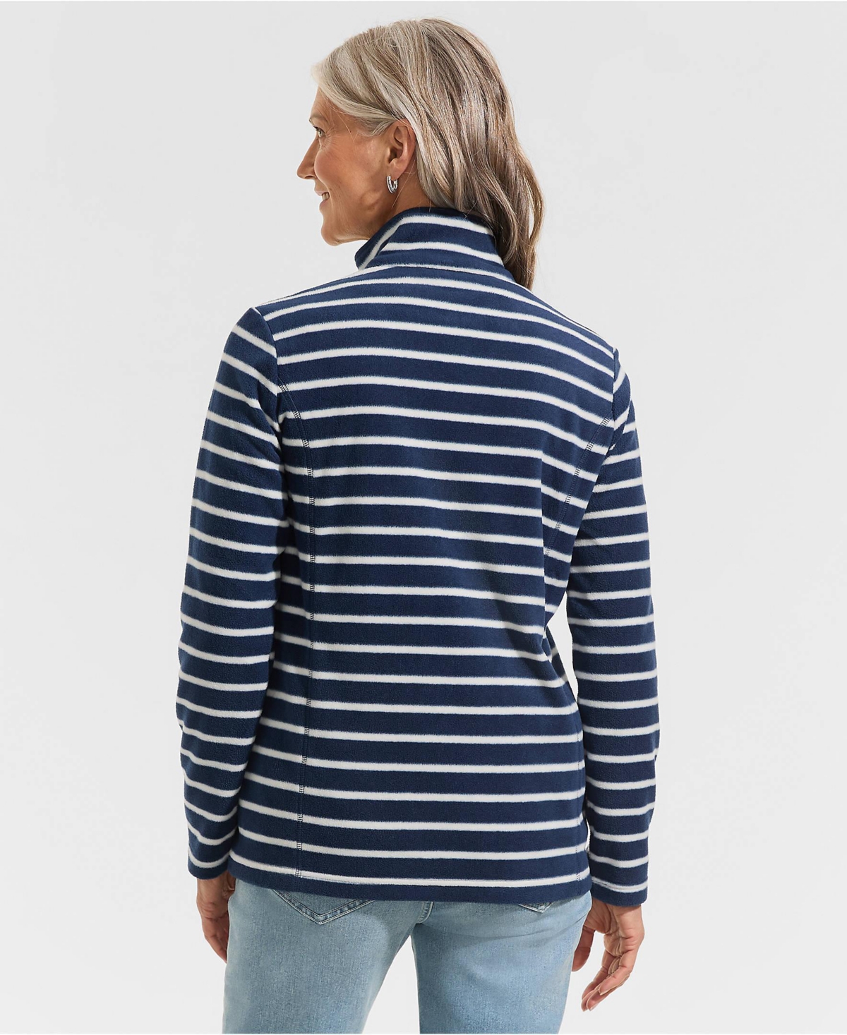 Lands' End Women's Anyweather Fleece Full Zip Print Jacket